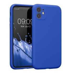   Etui Kwmobile do Apple iPhone 11, niebieskie, silikonowe, KWM000016XQ013C