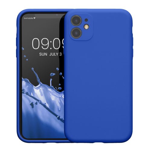 Etui Kwmobile do Apple iPhone 11, niebieskie, silikonowe, KWM000016XQ013C