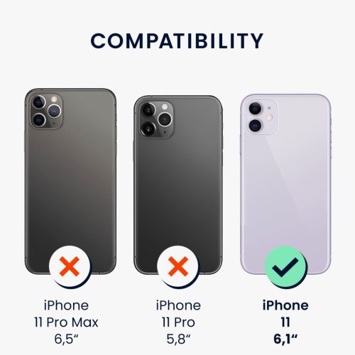 Etui Kwmobile do Apple iPhone 11, niebieskie, silikonowe, KWM000016XQ013C