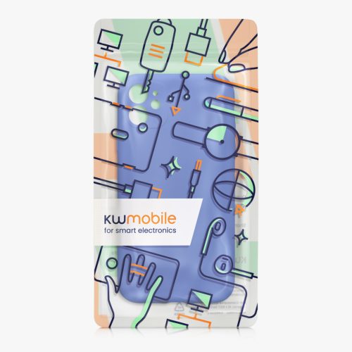 Etui Kwmobile do Apple iPhone 11, niebieskie, silikonowe, KWM000016XQ013C