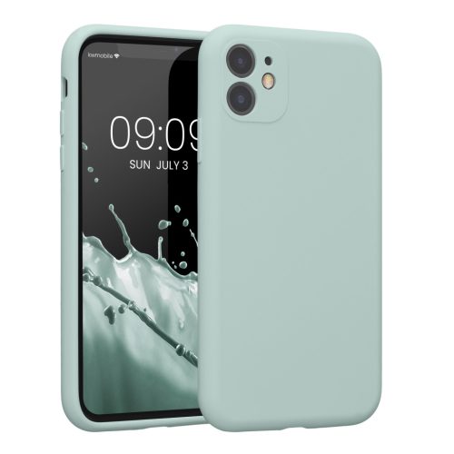 Etui Kwmobile do Apple iPhone 11, jasnozielone, silikonowe, KWM000016XQ014C