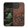 Etui Kwmobile do Apple iPhone 15, brązowe, drewno/silikon, KWM000020EG002C