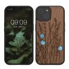 Etui Kwmobile do Apple iPhone 15, brązowe, drewno/silikon, KWM000020EG003C