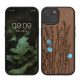 Etui Kwmobile do Apple iPhone 15, brązowe, drewno/silikon, KWM000020EG003C