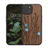 Etui Kwmobile do Apple iPhone 15, brązowe, drewno/silikon, KWM000020EG003C