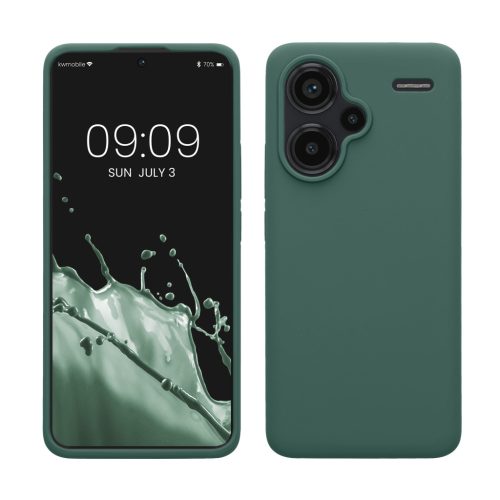 Etui Kwmobile do Xiaomi Redmi Note 13 Pro Plus 5G, zielone, silikonowe, KWM000020KH012C