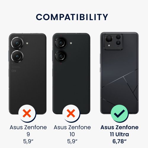 Etui Kwmobile do Asus Zenfone 11 Ultra, Fioletowe, Silikonowe, KWM000022SC004C