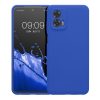 Etui Kwmobile do Motorola Moto G73, niebieskie, silikonowe, KWM000018HA007C