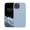 Etui Kwmobile do Apple iPhone 15, jasnoniebieskie, silikonowe, KWM000020CA008C