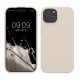 Etui Kwmobile do Apple iPhone 15, kremowe, silikonowe, KWM000020CA009C