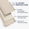 Etui Kwmobile do Apple iPhone 15, kremowe, silikonowe, KWM000020CA009C