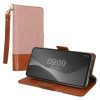 Etui Kwmobile do Samsung Galaxy A54 5G, jasnoróżowe/brązowe, tekstylne/silikonowe, KWM000021RZ001C