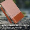 Etui Kwmobile do Samsung Galaxy A53 5G, jasnoróżowe/brązowe, tekstylne/silikonowe, KWM000021SA001C