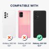 Etui Kwmobile do Samsung Galaxy A53 5G, jasnoróżowe/brązowe, tekstylne/silikonowe, KWM000021SA001C