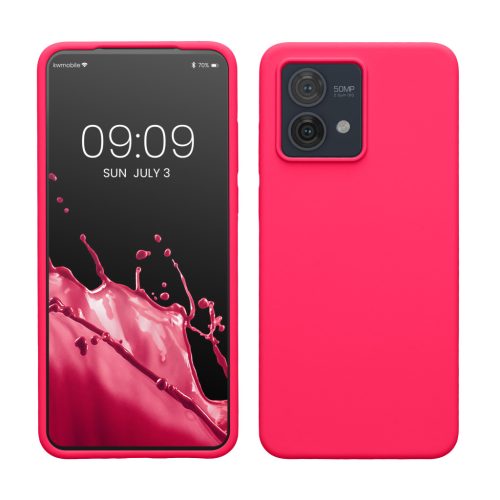 Etui Kwmobile do Motorola Moto G84, różowe, silikonowe, KWM000022NO010C