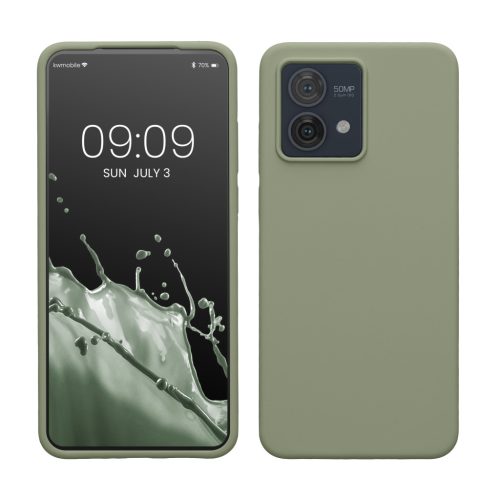 Etui Kwmobile do Motorola Moto G84, jasnozielone, silikonowe, KWM000022NO011C