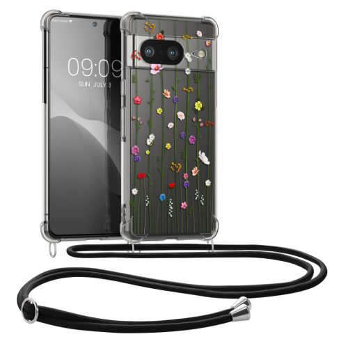 Etui Kwmobile ze smyczą do Google Pixel 8, wielokolorowe, silikonowe, KWM0000208R004C