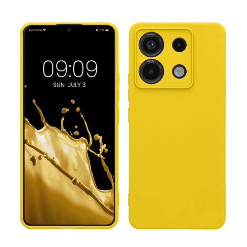 Etui Kwmobile do Xiaomi Redmi Note 13 Pro 5G, żółte, silikonowe, KWM000020LD017C