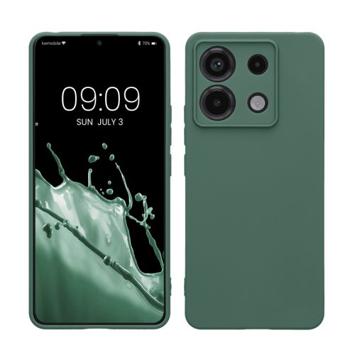 Etui Kwmobile do Xiaomi Redmi Note 13 Pro 5G, zielone, silikonowe, KWM000020LD018C