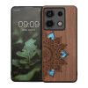 Etui Kwmobile do Xiaomi Redmi Note 13 Pro 5G, brązowe, drewno/silikon, KWM000020MN004C
