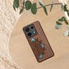 Etui Kwmobile do Xiaomi Redmi Note 13 Pro 5G, brązowe, drewno/silikon, KWM000020MN004C