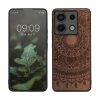 Etui Kwmobile do Xiaomi Redmi Note 13 Pro 5G, brązowe, drewno/silikon, KWM000020MN005C