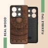 Etui Kwmobile do Xiaomi Redmi Note 13 Pro 5G, brązowe, drewno/silikon, KWM000020MN005C