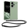 Etui Kwmobile ze smyczą do Xiaomi Redmi Note 13 Pro Plus 5G, jasnozielone, silikonowe, KWM000020ND004C