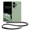 Etui Kwmobile ze smyczą do Xiaomi Redmi Note 13 Pro Plus 5G, jasnozielone, silikonowe, KWM000020ND004C