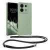 Etui Kwmobile ze smyczą do Xiaomi Redmi Note 13 Pro 5G, jasnozielone, silikonowe, KWM000020NG004C