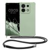 Etui Kwmobile ze smyczą do Xiaomi Redmi Note 13 Pro 5G, jasnozielone, silikonowe, KWM000020NG004C