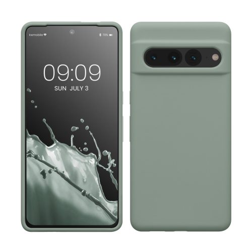 Etui Kwmobile do Google Pixel 7 Pro, zielone, silikonowe, KWM0000171J040C