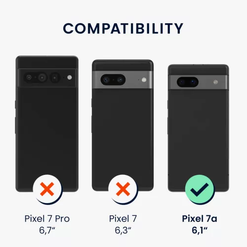 Etui Kwmobile do Google Pixel 7a, brązowe, drewno/silikon, KWM000019YJ004C