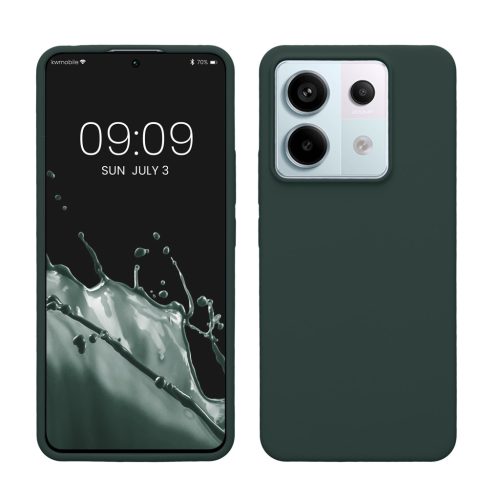 Etui Kwmobile do Xiaomi Redmi Note 13 Pro 5G, ciemnozielone, silikonowe, KWM000020LF010C