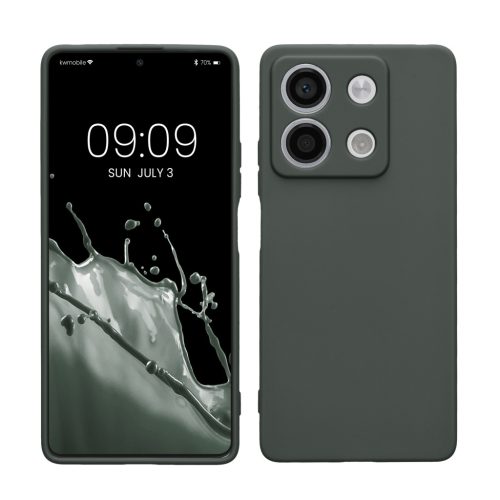Etui Kwmobile do Xiaomi Redmi Note 13, Ciemnozielone, Silikonowe, KWM000020LK007C