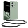 Etui Kwmobile ze smyczą do Xiaomi Redmi Note 13, jasnozielone, silikonowe, KWM000020NC004C