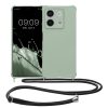Etui Kwmobile ze smyczą do Xiaomi Redmi Note 13, jasnozielone, silikonowe, KWM000020NC004C