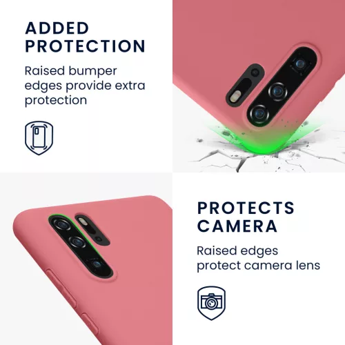 Etui Kwmobile do Huawei P30 Pro, ciemnoróżowe, silikonowe, KWM000009MI015C