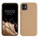 Etui Kwmobile do Apple iPhone 11, kremowe, silikonowe, KWM000010SX073C