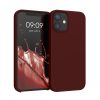 Etui Kwmobile do Apple iPhone 12 Mini, ciemnoczerwone, silikonowe, KWM000011JO067C