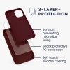Etui Kwmobile do Apple iPhone 12 Mini, ciemnoczerwone, silikonowe, KWM000011JO067C