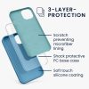 Etui Kwmobile do Apple iPhone 13, niebieskie, silikonowe, KWM000013OV098C