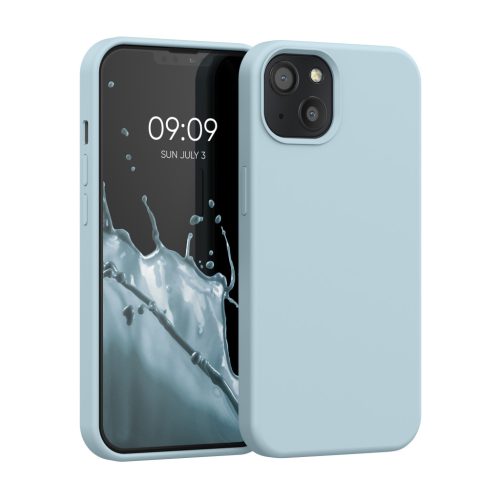 Etui Kwmobile do Apple iPhone 13, jasnoniebieskie, silikonowe, KWM000013OV099C