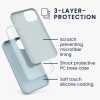 Etui Kwmobile do Apple iPhone 13, jasnoniebieskie, silikonowe, KWM000013OV099C