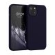 Etui Kwmobile do Apple iPhone 13, ciemnoniebieskie, silikonowe, KWM000013OV100C
