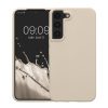 Etui Kwmobile do Samsung Galaxy S22, kremowe, silikonowe, KWM000014GR076C