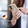 Etui Kwmobile do Samsung Galaxy S22, kremowe, silikonowe, KWM000014GR076C