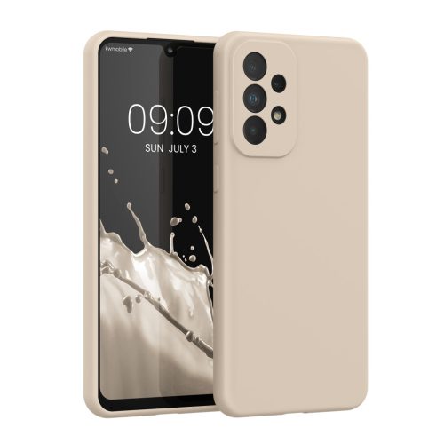 Etui Kwmobile do Samsung Galaxy A33 5G, kremowe, silikonowe, KWM000015GQ059C