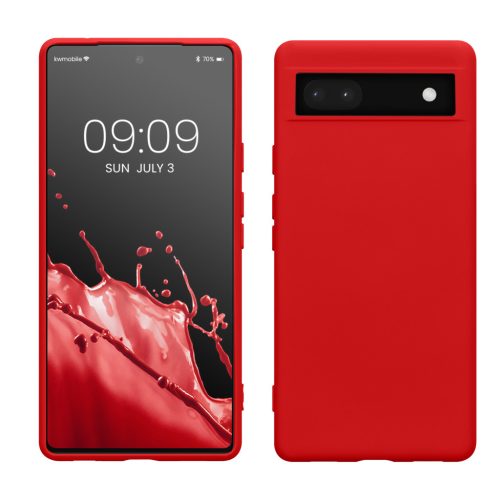 Etui Kwmobile do Google Pixel 6a, czerwone, silikonowe, KWM000015OO018C