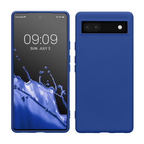 Etui Kwmobile do Google Pixel 6a, niebieskie, silikonowe, KWM000015OO020C
